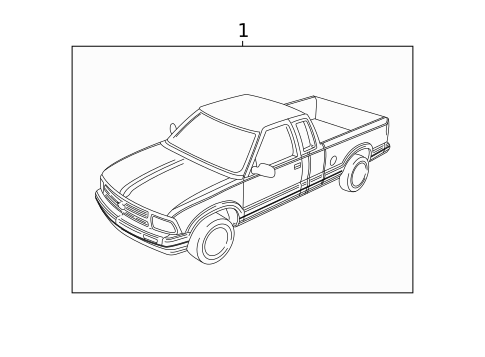 Stripe Tape for 1995 GMC Sonoma #0