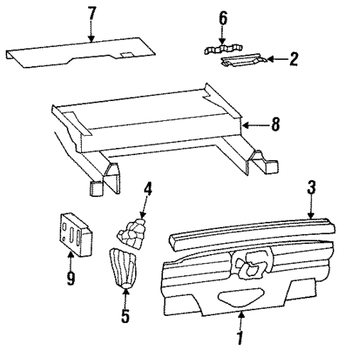 Rear Body for 1992 Chevrolet Camaro #0