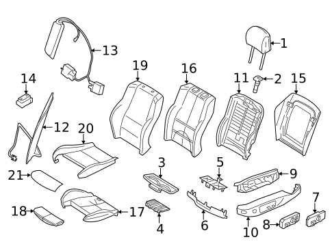 Front Seat Components for 2015 BMW X3 #0