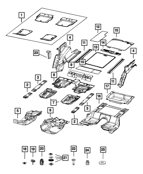 Carpets, Floor Mats, Load Floor, and Silencers for 2018 Jeep Wrangler #0