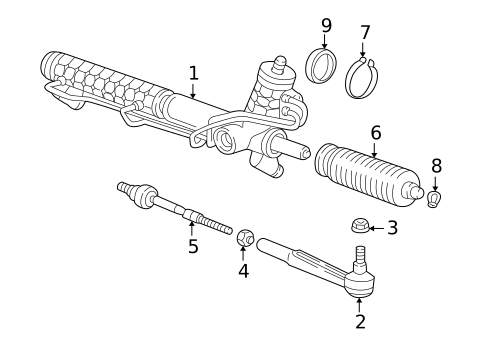 Steering Gear & Linkage for 2010 Porsche Boxster #0