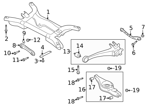 Rear Suspension for 2007 Mitsubishi Outlander #2