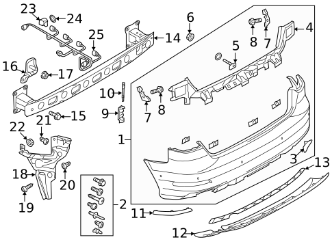 Bumper & Components - Rear for 2015 Audi A3 #2