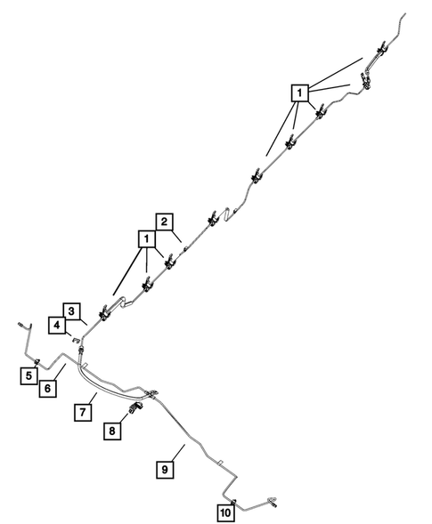 Hydraulic Control Unit, Brake Tubes and Hoses for 2008 Dodge Dakota #3