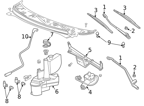 Wiper & Washer Components for 2006 Mercury Monterey #0