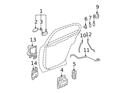 Front Door for 2004 Pontiac Grand Prix #1