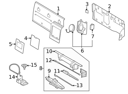 Interior Trim - Cab for 2008 Ford Explorer Sport Trac #1