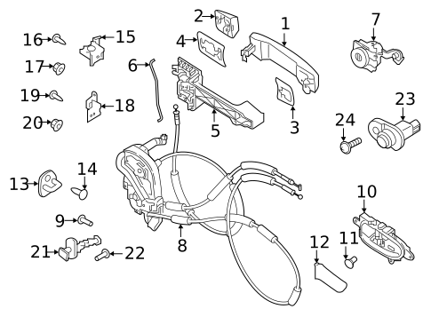 Lock & Hardware for 2019 Nissan TITAN XD #3