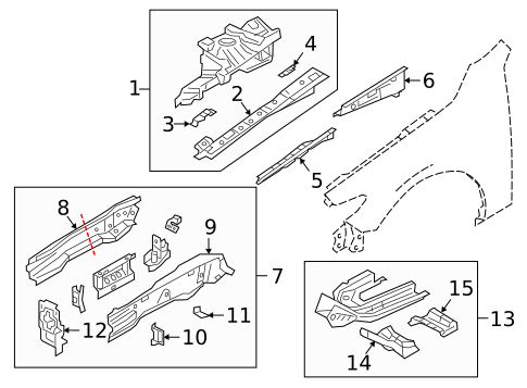 Structural Components & Rails for 2019 Mazda 3 #0