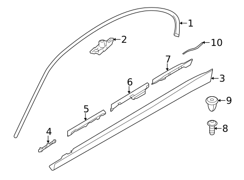 Exterior Trim - Pillars for 2016 BMW 328i xDrive #1