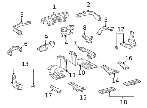 Ducts for 2010 Lexus LS600h #0