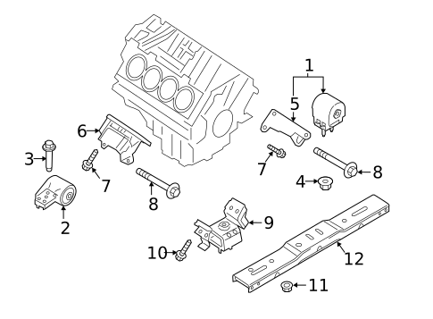 Engine & Trans Mounting for 2018 Ford F-150 #0