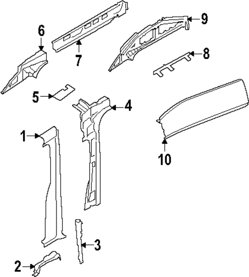 Center Pillar for 2024 Ford Transit-350 HD #1