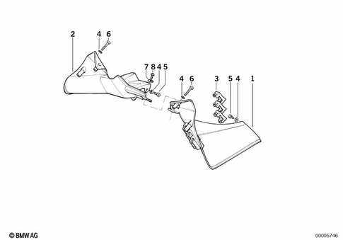 Motorcycle Trim Section, Windshield for 2002 BMW-Motorrad R 1150 RS #5