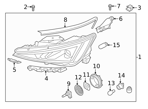Headlamp Components for 2020 Hyundai Elantra #0