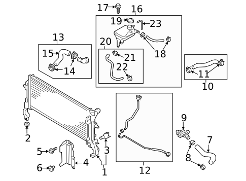 Radiator & Components for 2019 Hyundai Elantra #0