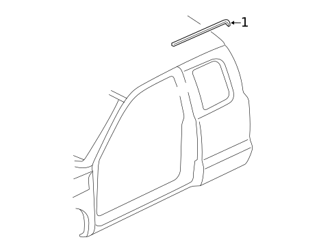 Exterior Trim - Cab for 2003 Dodge Ram 3500 #1