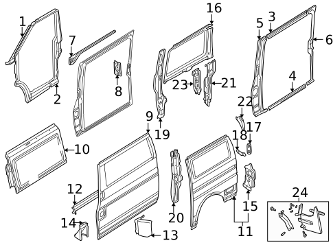 Side Panel for 1995 Volkswagen EuroVan #0