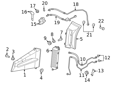 Trans Oil Cooler for 2015 Audi R8 #1
