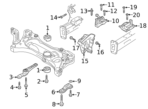 Engine & Trans Mounting for 2025 Volkswagen Golf R #3