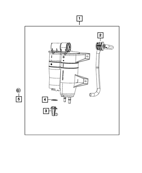 Vacuum Canister/Leak Detection Pump for 2022 Jeep Grand Wagoneer #1