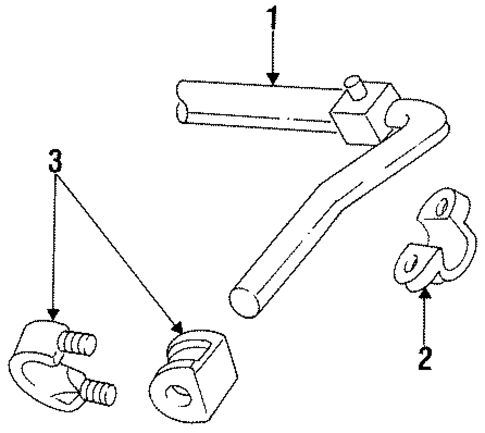 Stabilizer Bar & Components for 1985 Ford Ranger #1
