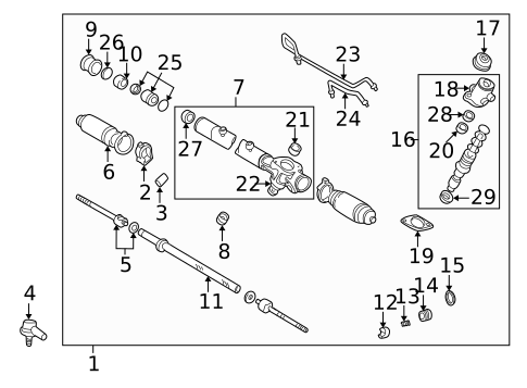 Steering Gear & Linkage for 2000 Toyota Solara #0