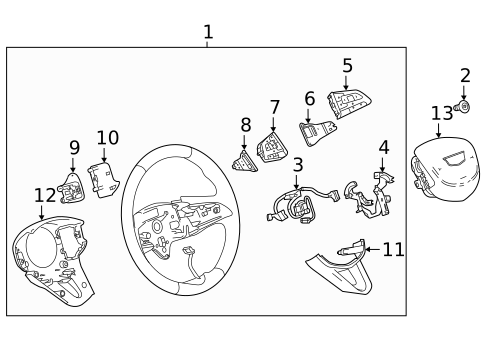 Steering Wheel & Trim for 2022 Cadillac XT4 #1