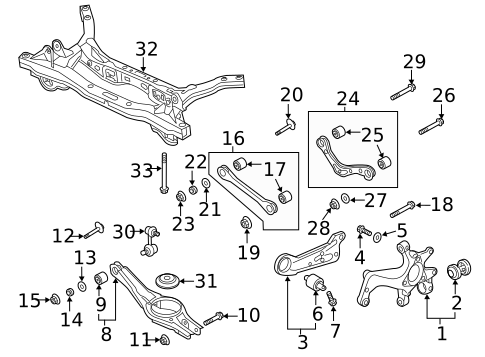 Rear Suspension for 2020 Hyundai Elantra #0
