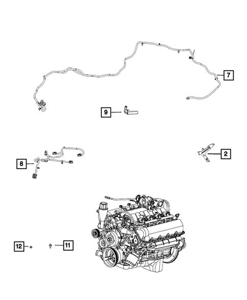 Wiring, Powertrain for 2019 Ram 3500 #3