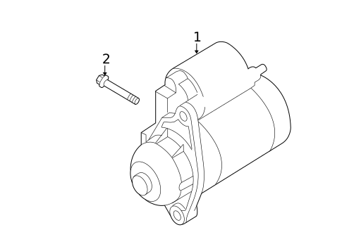 Starter for 2014 Scion iQ #1