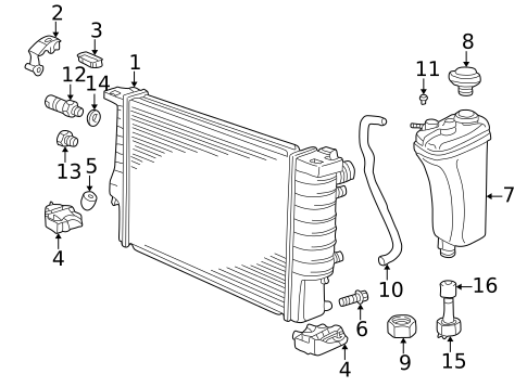 Radiator & Components for 1998 BMW Z3 #0