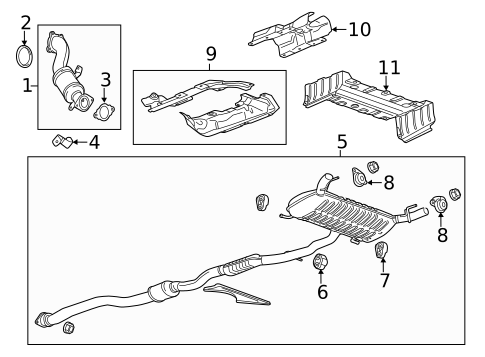 Exhaust Components for 2018 Cadillac CTS #0