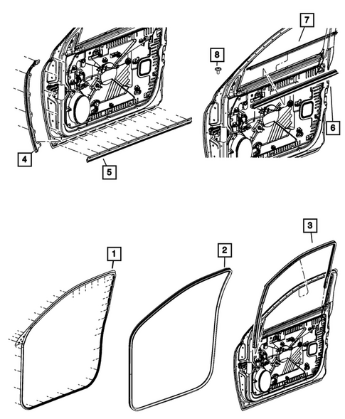 Weatherstrips and Seals for 2025 Ram 3500 #1