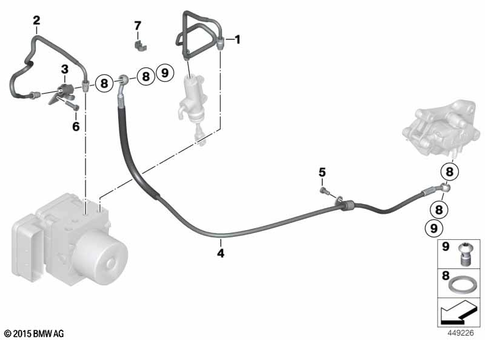 Brake Lines for 2004 BMW-Motorrad K 1200 S #5