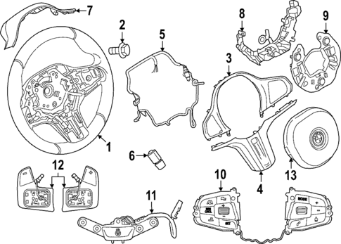 Steering Wheel & Trim for 2024 BMW 330i #0