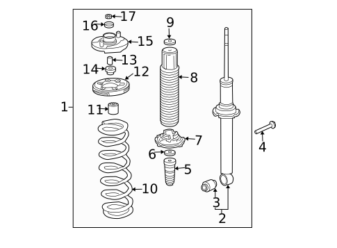 Struts & Components for 2005 Honda Accord #4