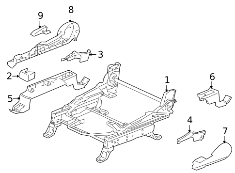 Tracks & Components for 2010 Mitsubishi Endeavor #1