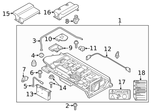 Battery & Related Components for 2015 Volkswagen Jetta #1