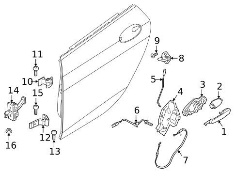 Lock & Hardware for 2021 BMW 228i xDrive Gran Coupe #1