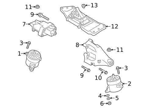 Engine & Trans Mounting for 2019 Genesis G70 #0