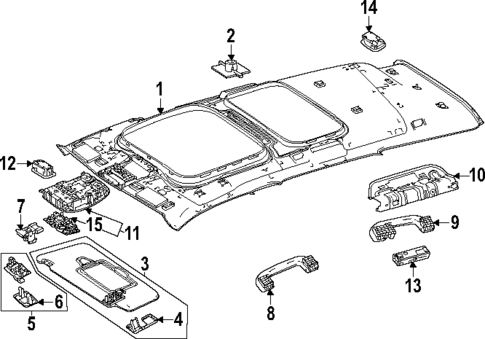 Interior Trim - Roof for 2024 Mercedes-Benz EQB 350 #1