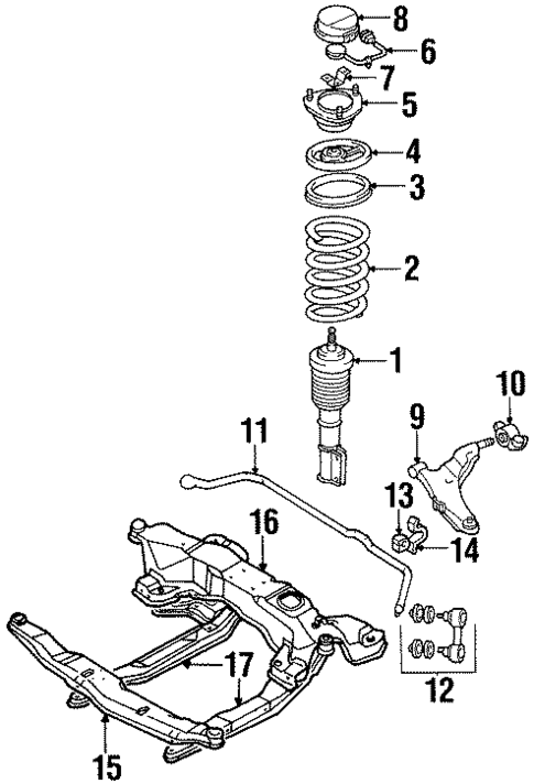 Suspension Components for 1996 Mitsubishi Diamante #1