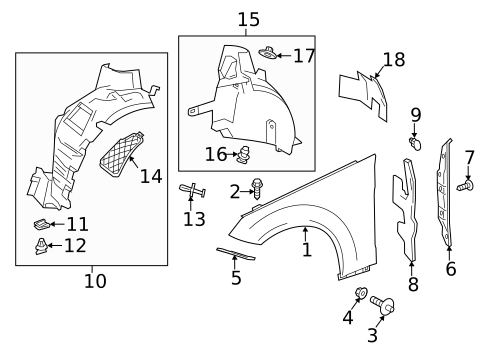 Fender & Components for 2016 Mercedes-Benz E550 #0