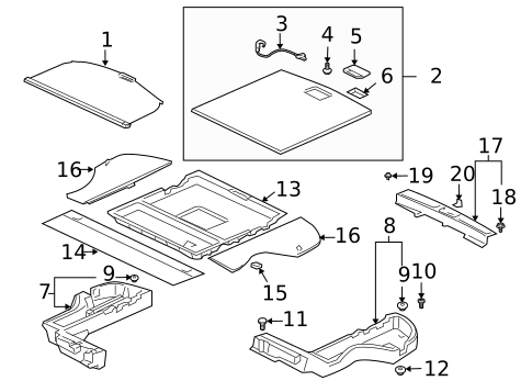 Interior Trim - Rear Body for 2005 Mitsubishi Outlander #0