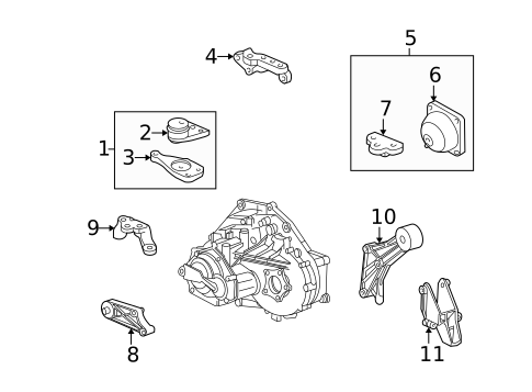 Engine & Trans Mounting for 2000 Saturn LS #0