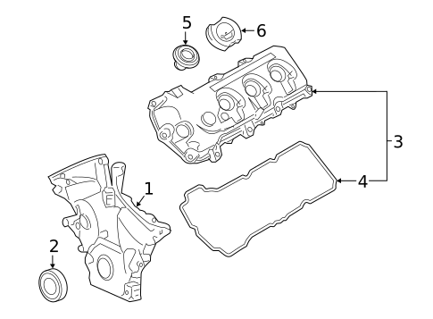 Valve & Timing Covers for 2014 Lincoln MKT #0