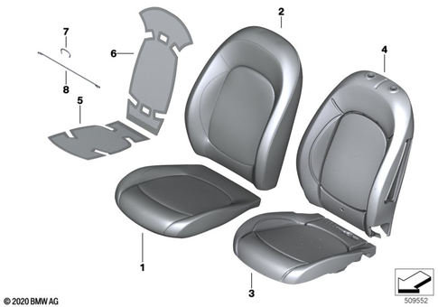 Front Seat for 2020 Mini Cooper S #6
