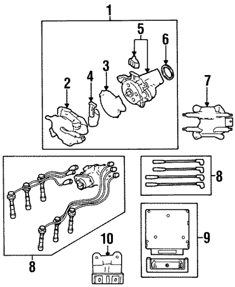 Ignition System for 2000 Chrysler Sebring #0