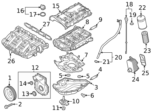 Engine Parts for 2019 Volkswagen Tiguan #21